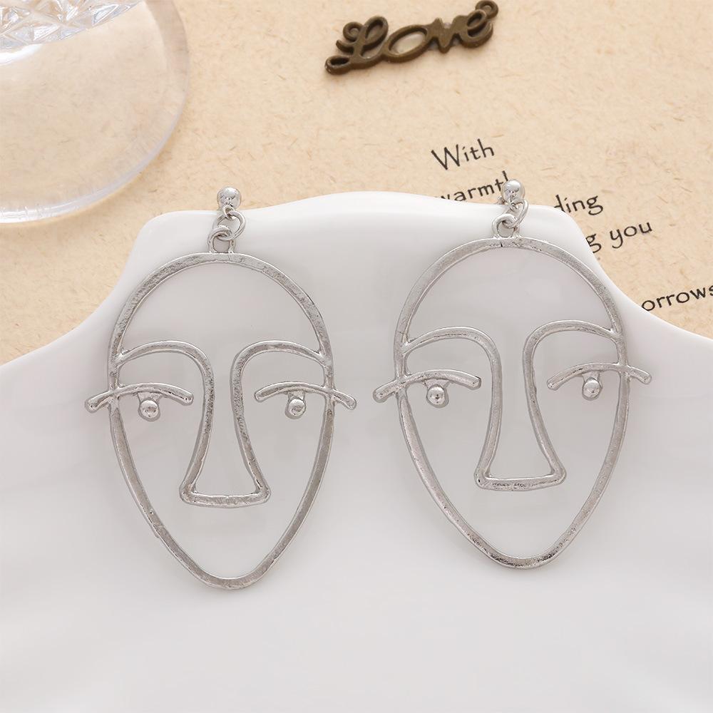 Spersonalizowane Kolczyki Sztyfty, Proste Puste Kolczyki Sztyfty Face Palm