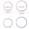 Acrylic Spring Tension Embroidery Hoop, Diamond-Cut Quick-Snap Frame (16cm & 22cm)