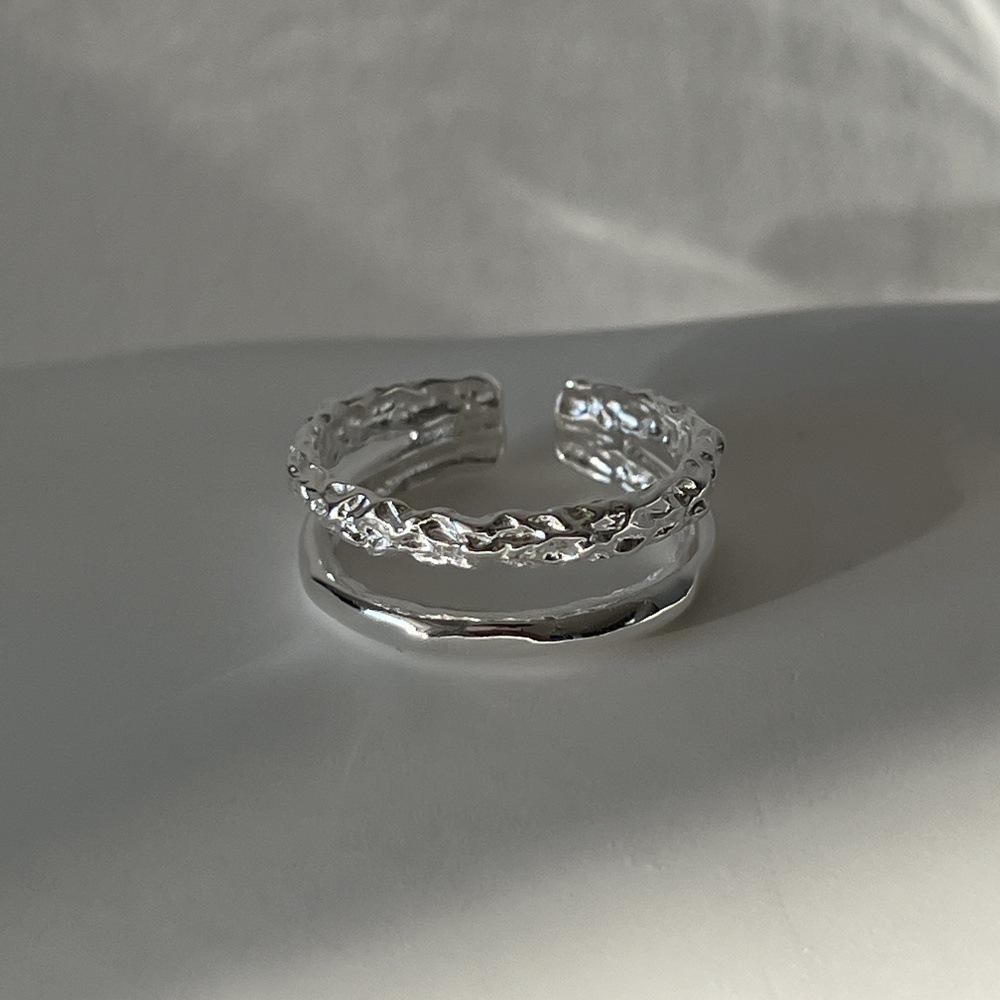 Women's High-End Light Luxury Sterling Silver Ring - Non-Fading, Versatile Index Finger Accessory