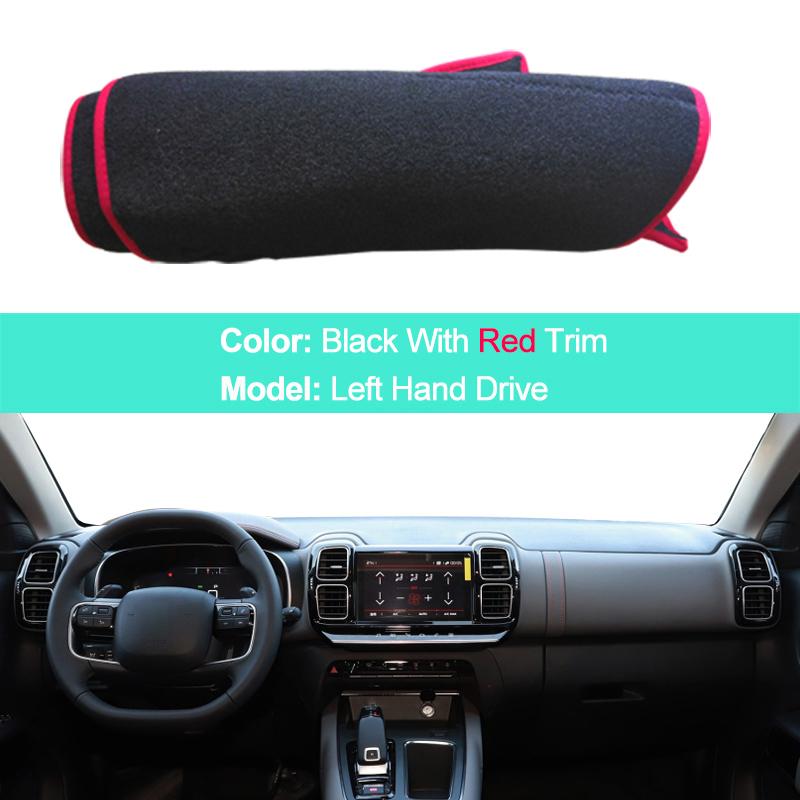 For Citroen C5 Aircross 2017 2018 LHD RHD 2 Layers Car Auto Dashboard Cover Carpet Cape Dashmat Protector Pad Anti-Sun