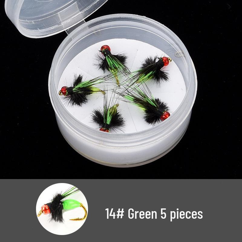 White Strip Fishing Rig: Micro Lure Baits, Mosquito Fly Hooks, Feather Lure, and Imitation Melon Seed Bait