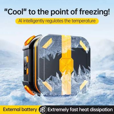 Mobile Phone Cooler with Magnetic Battery Wireless Charging Cooling Fan Frozen Coolers Radiator for IPhone Android Gaming