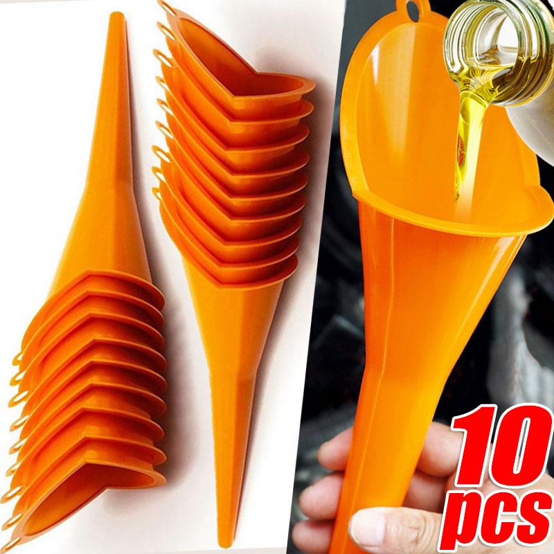 

Автомобильная воронка с длинным стержнем, инструменты для заправки бензина и топлива, пластиковая масляная воронка с защитой от брызг, инструменты для заправки мотоцикла, автоаксессуары