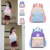 Charming Girls Back Pack Featuring Colorful Cartoon Patterns And Soft Breathable Fabric For Everyday Use