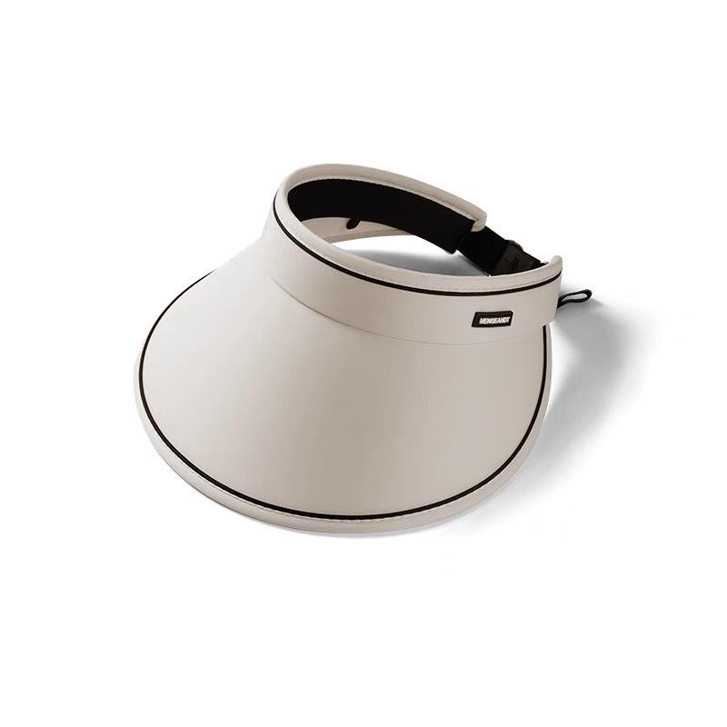 Damen UV-Schutz Radfahren Sonnenhut mit Gesichtsbedeckung und modischem offenem Oberteil-Design