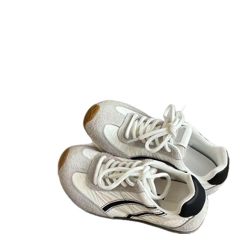 Retro Macaron German training shoes women's 2025 spring new soft-soled versatile board shoes casual sports Forrest Gump shoes