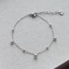 Minimalist Round Bead Titanium Steel Bracelet, Niche Versatile Trendy Jewelry