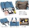 Tote Bag for A4 Large Shoulder Shoulder Bag [manukori] Women, Canvas, Size, Capacity, Bag, (grey)