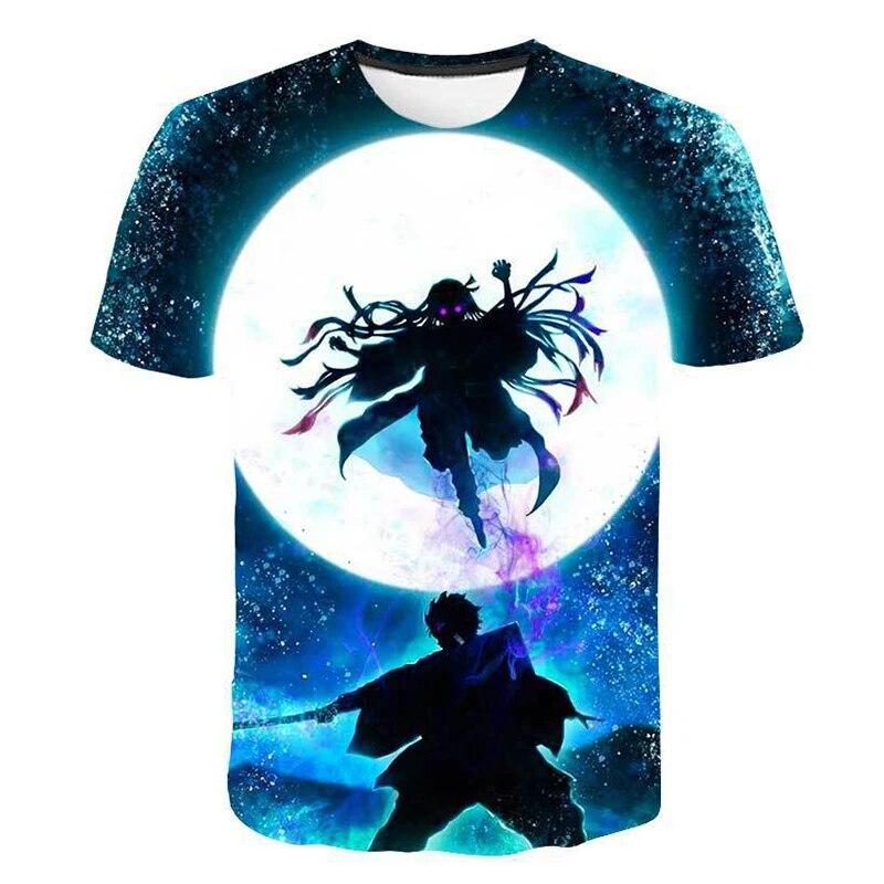 Kids T Shirt Demon Slayer 3d Print Summer Boys T-Shirts Kids Tees Animation T-shirt For Boys Girls Children Clothing Summer Tops