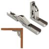 Hinges Folding Hinges Cold Rolled Steel Furniture Hinges Brackets Home Screws Silver Spring Folding Hinge 90 Degree