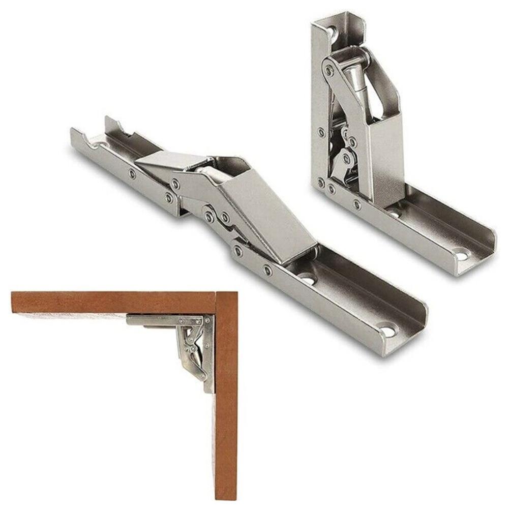 Hinges Folding Hinges Cold Rolled Steel Furniture Hinges Brackets Home Screws Silver Spring Folding Hinge 90 Degree