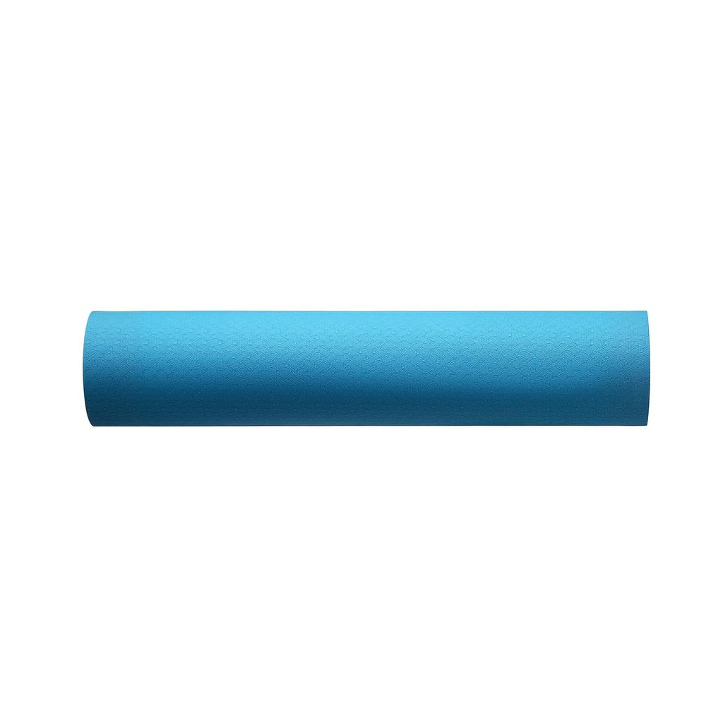 Amazon Basics Yoga 6mm with Carrying Training Stretching Pilates 187 x 61 x 1cm Mat, Thick, TPE, Strap, Mat, Mat, Mat, Aqua,