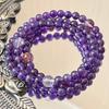 6Mm Autumn And Winter Natural Royal Amethyst Design Multi-Circle Bracelet Bracelet