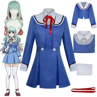 Anime High-Rise Invasion Shinzaki Kuon Cosplay Wig with Dress Japan JK Uniform Full Set Kawaii Christmas Carnival Suit Costumes
