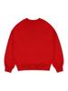 LA MAISON STUDIO Women'S Crop Classic Logo Embossed Embroidery Heavy Terry Henley Neck Red (Fcd3Ts708W)