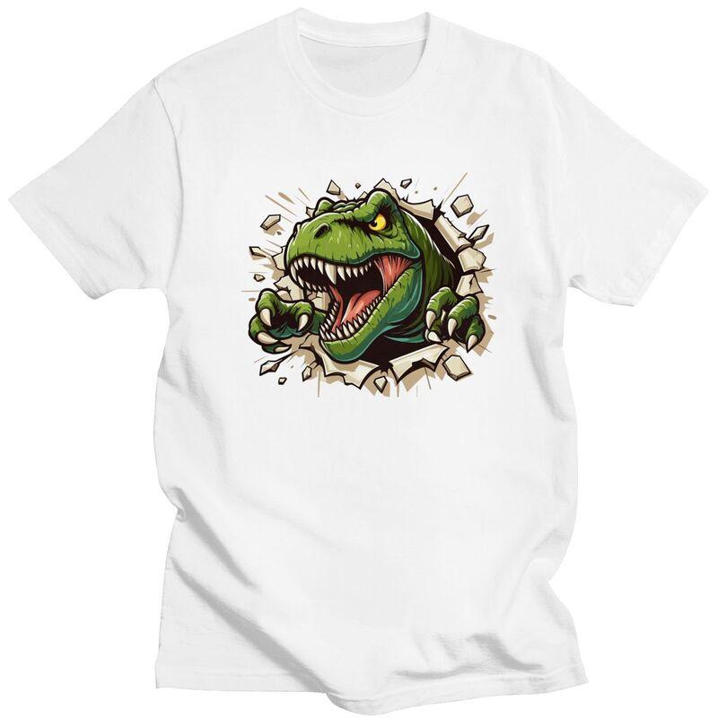 Custom Wild Trex Dinosaur Roars T Shirt Men Pure Cotton Tshirt Tees Fashion Tshirts
