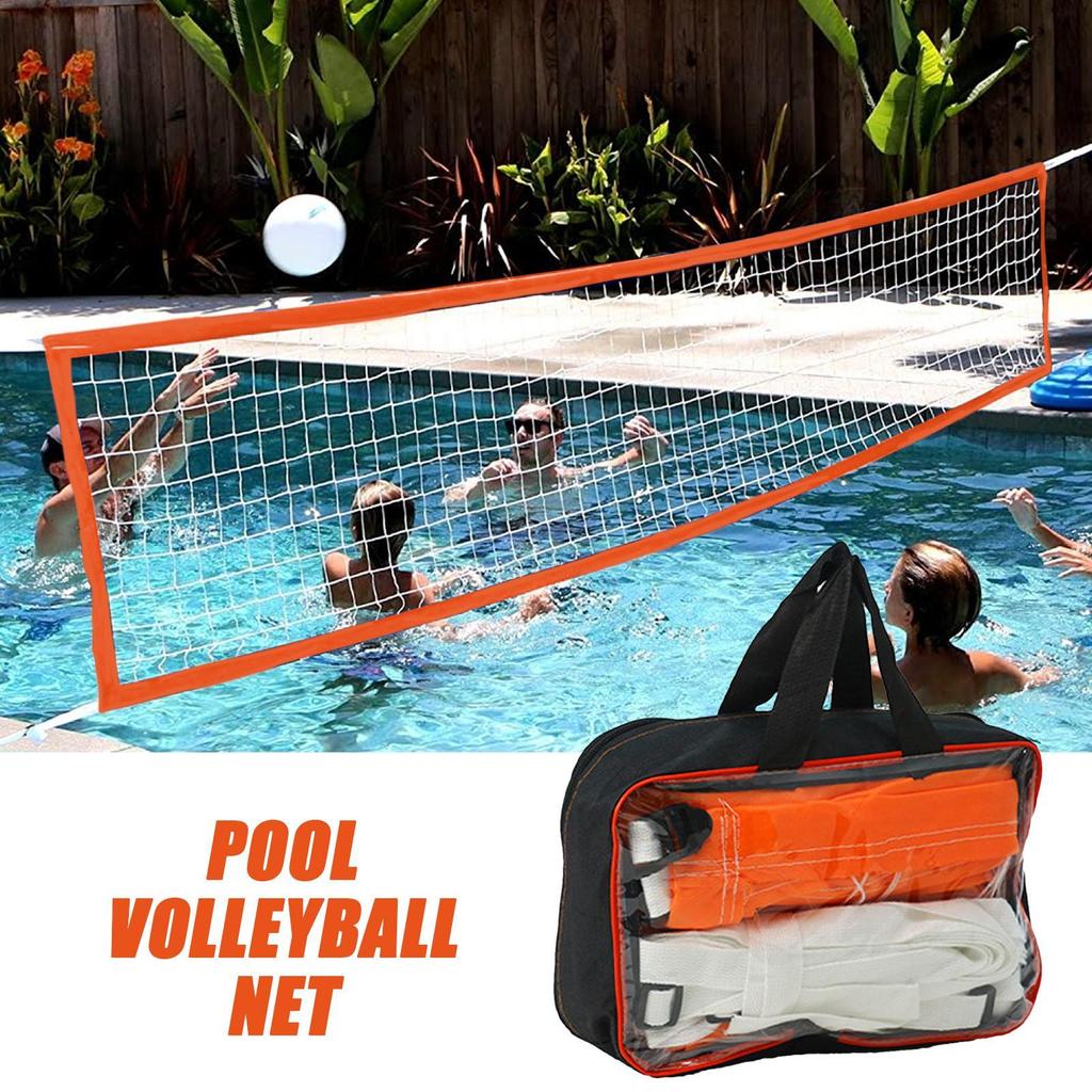 Pool Volleyball Net Adjustable Beach Net 4.6 X 0.9 Meters with a Portable Carrying Bag for Pool Games Gardening Water Games