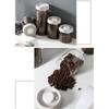 Press Type Coffee Bean Storage Jar Manual Tea Storage Container  Whole Grains Storage