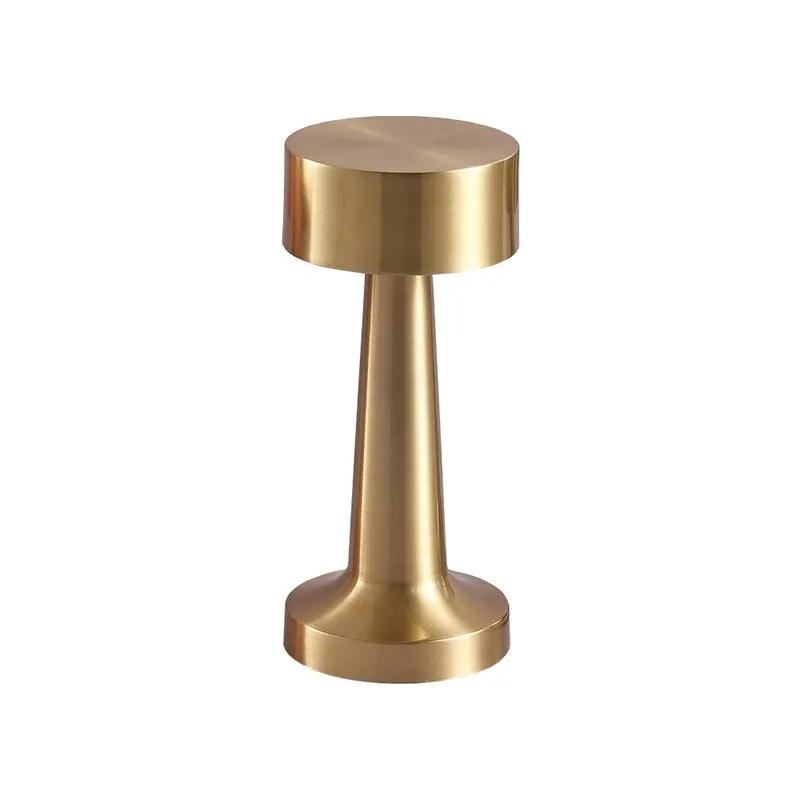 Retro LED Table Light Touch Sensor Rechargeable 3 Color Adjustable Desk Lamp Bedside Creative Ambient Light Bar Hotel