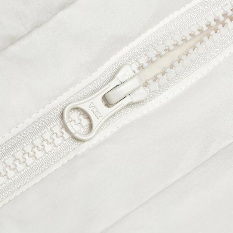 Fila Fitness Solid Color Outdoor Casual Sports Zip Stand Collar Vest Women Vests Steam-White A51W441901F-IV