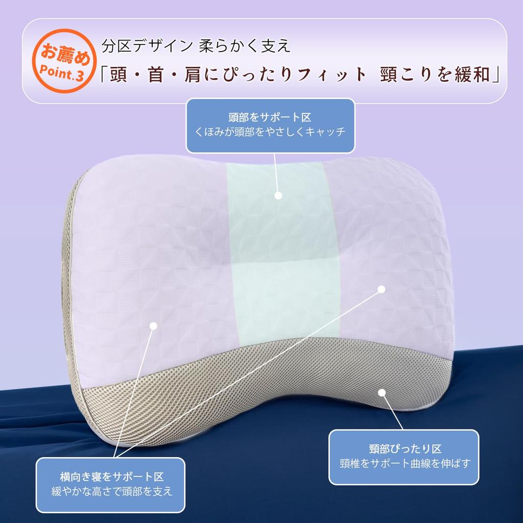 CozySleep Pillow, Recommended by Chiropractors, Memory Foam Tip Pillow for Head, Neck, and Shoulder Fit, Stability, Memory Foam Pillow, Reduces Neck