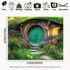 Hobbit Hut Fantasy Theme Background Cloth, Used for Party Photo Background, Birthday Party Banner Decoration