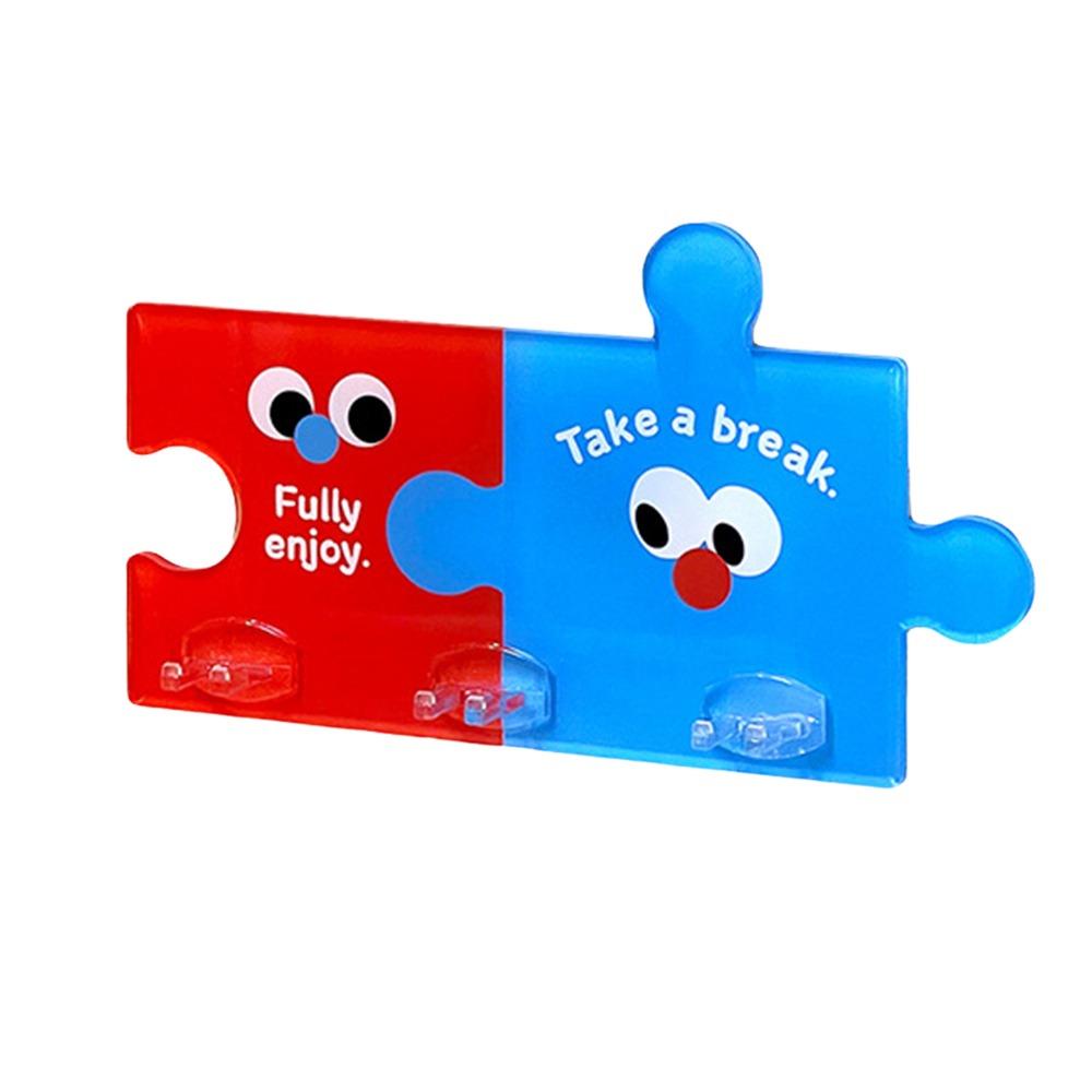 Punch-free Puzzle Wall Storage Hook Multi-Purpose Self-adhesive Power Plug Holder Space Saving No Trace Wall-Mounted Holder