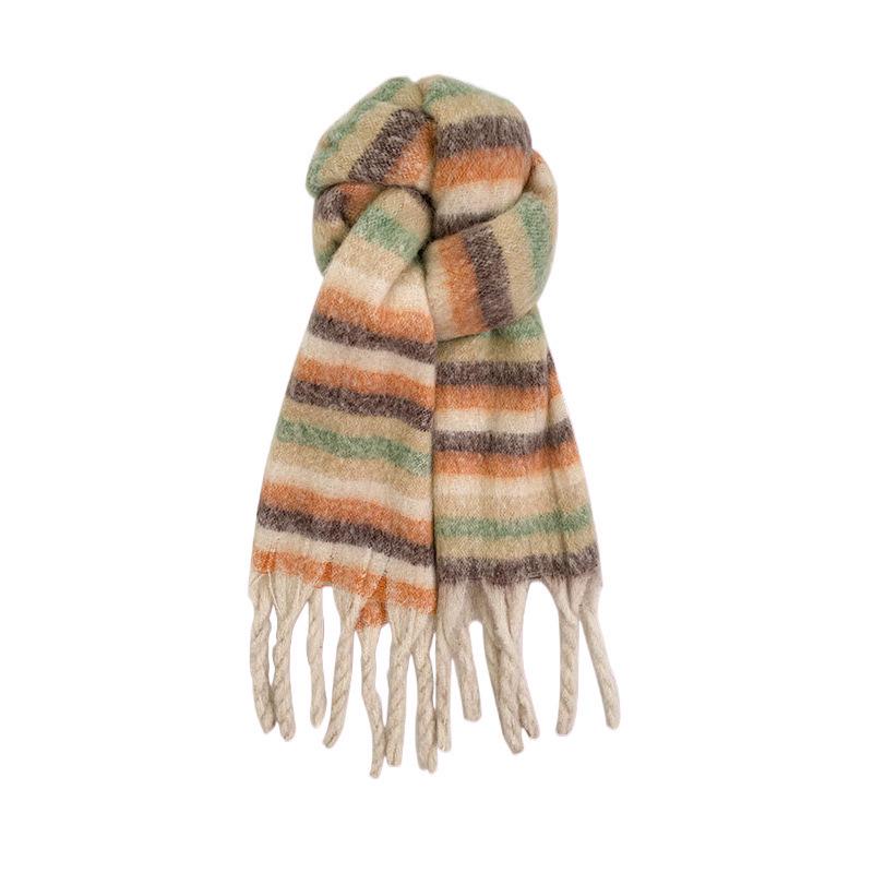 Women's and Men's Korean Style Mohair Shawl Scarf - Thick, Warm, Autumn/Winter Accessory