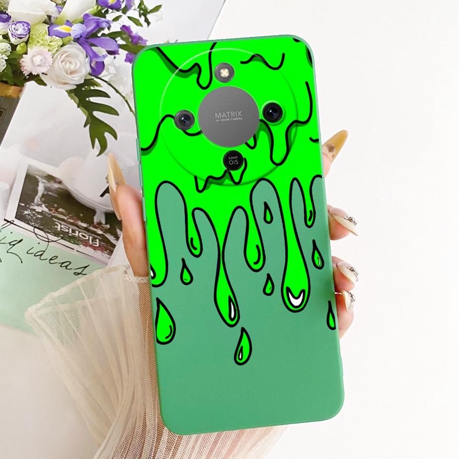 For Honor X9d Case MTN-NX1 Cute Dinosuar Cartoon Cover Soft TPU Phone Cases For Honor Magic 8 Lite X 70 HonorX70 HonorX9d Fundas