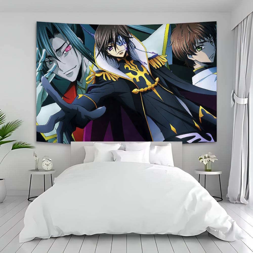 

Code Geass Cartoon Anime Cartoon Tapestry Art Science Fiction Room Home Decor Wall Hanging Home Decor 74x94cm(29x37in)