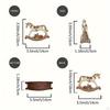 Rocking Horse Statue Home Decor Cute Gift Funny Christmas Ornament Figurine for Bookshelf Table