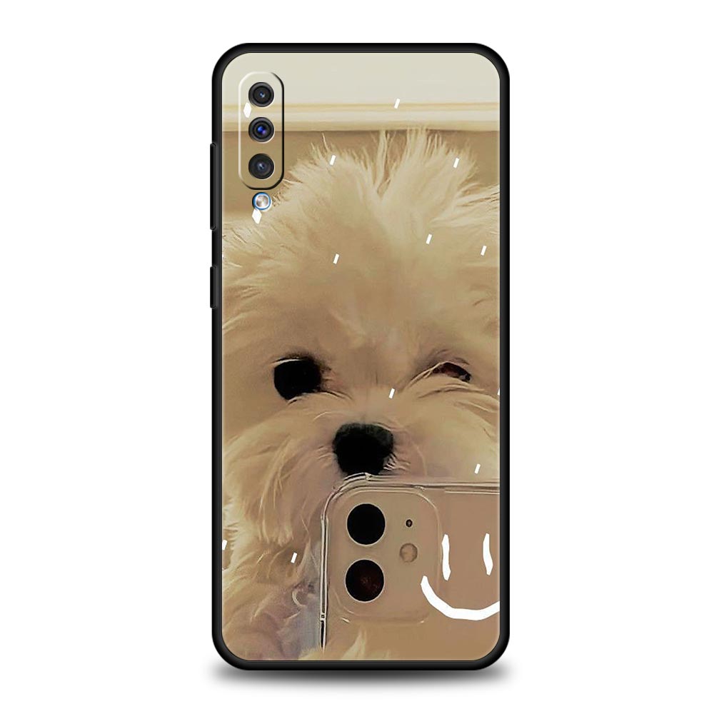 Cute Little Dog Phone Case for Samsung Galaxy A56 A54 A42 A36 A34 A26 A24 A16 A14 A12 A06 A50 A52 A10 5G Soft TPU Shell Fundas