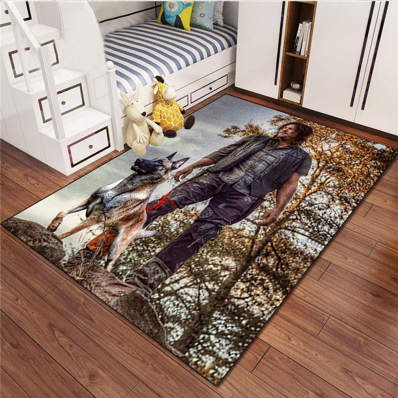 The Walking Dead  Rug - Home carpet Office Decorative Carpet For Living Room Bedroom Door Mat Floor Rug Computer Chair Area Rug