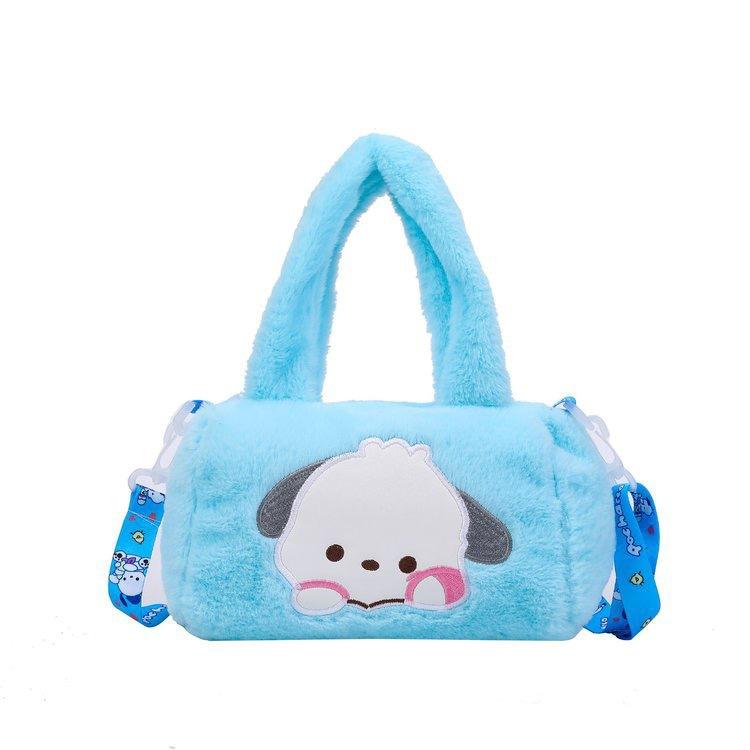 Cute Cartoon Cat Plush Crossbody Bag Girls Christmas Gift Doll Shoulder Handbag