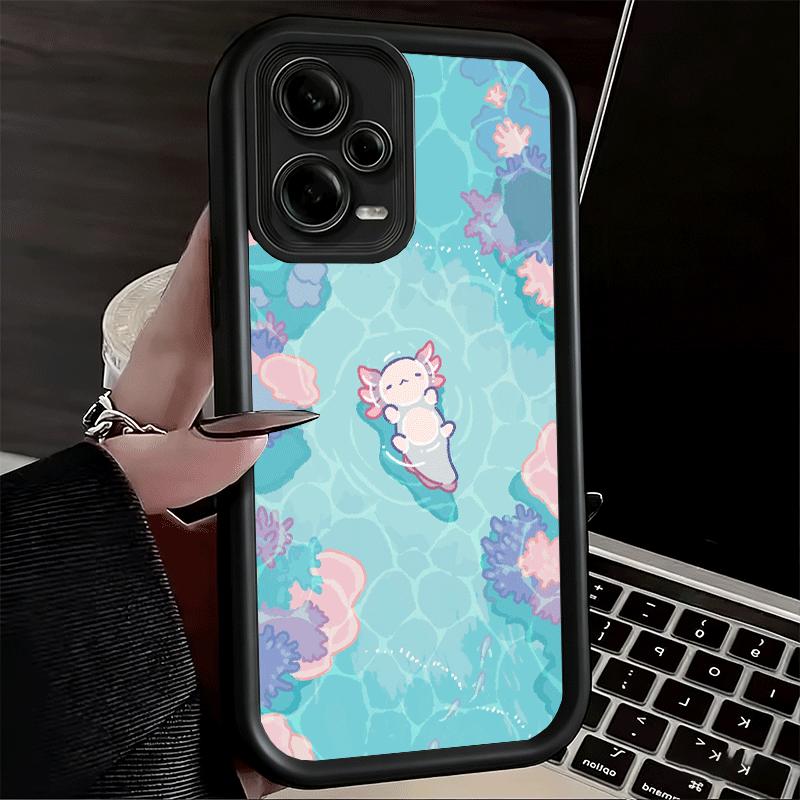 Phone Case for Xiaomi Redmi Note 15 14 13 Pro Plus Axolotl Cartoon Cute Shell 12S 11 11S 11T 5G 14S Soft Silicone Funda