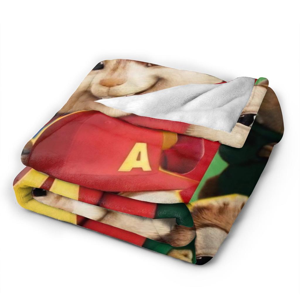 A-Alvin and the Chipmunks Blankets Fleece Soft Throw Blanket for Bed Bedroom Quilt