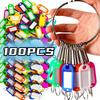 5/100pcs Colorful Key Tags Durable Plastic Identifiers for Easy Key Organization Travel Stylish Luggage Bag Accessories
