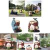 Charming Handstand Gnome Statue Featuring Funny Welcome Design For Your Garden