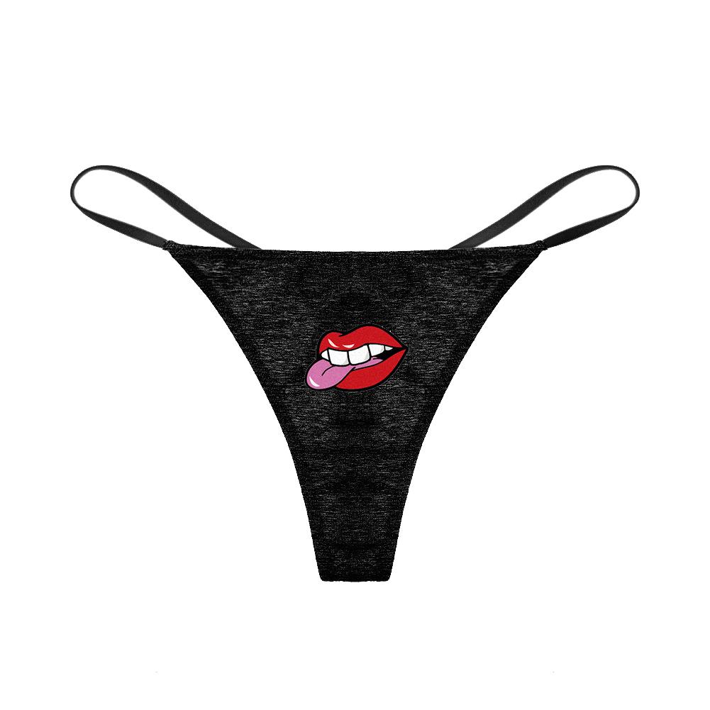 

Женские хлопковые стринги с логотипом Varsbaby красного цвета