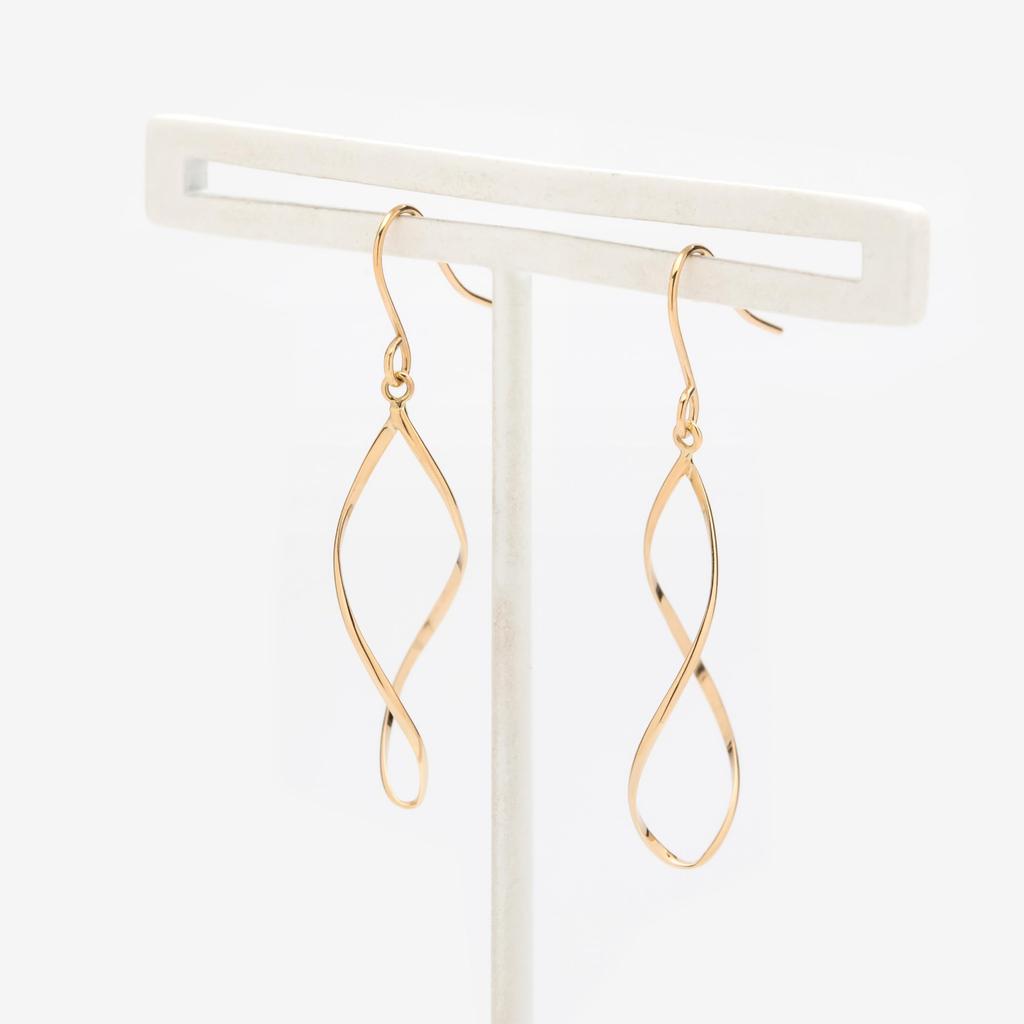 ESTELLE [Official] Women's Hook Earrings, 10K Yellow Gold, 0202-3501-0019-0000