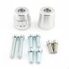 Motorcycle Handlebar End Plug with Mounting Screws Anodized Machined Black