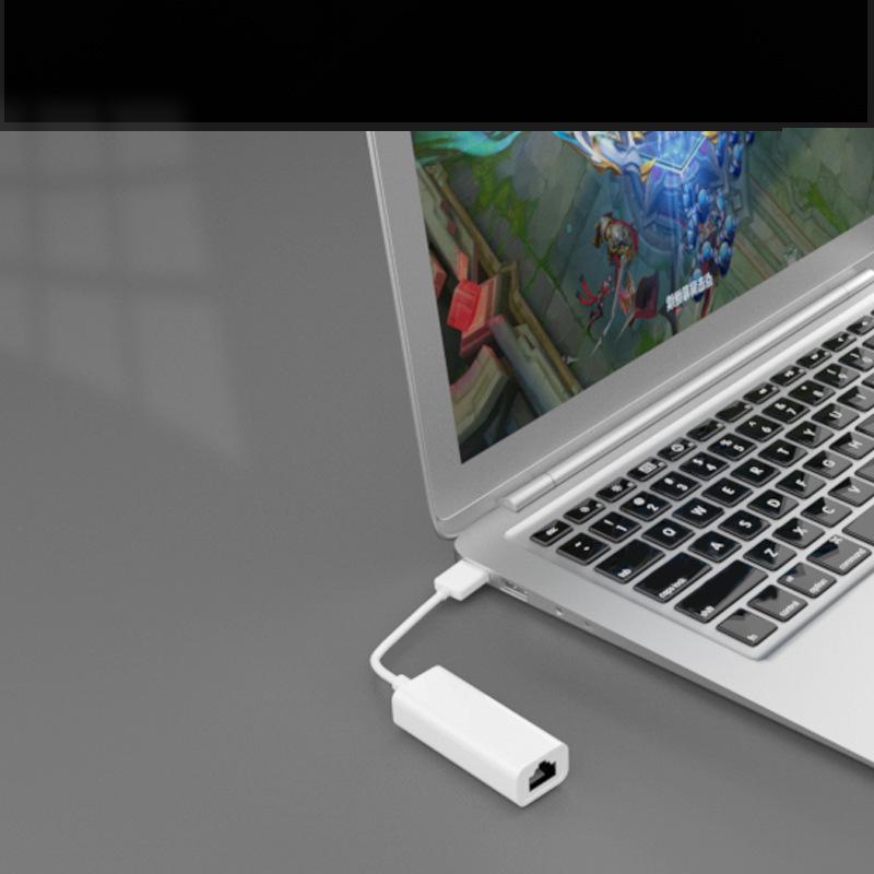 Type-C/USB to RJ45 Ethernet Adapter, Driver-Free, 100Mbps for Mobile, Computer, TV