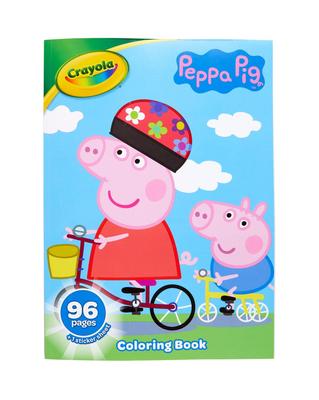 Peppa Pig Coloring Book with Stickers 96 Perfect As a Gift for Ages (Crayola) - Pages, Children, 3-6