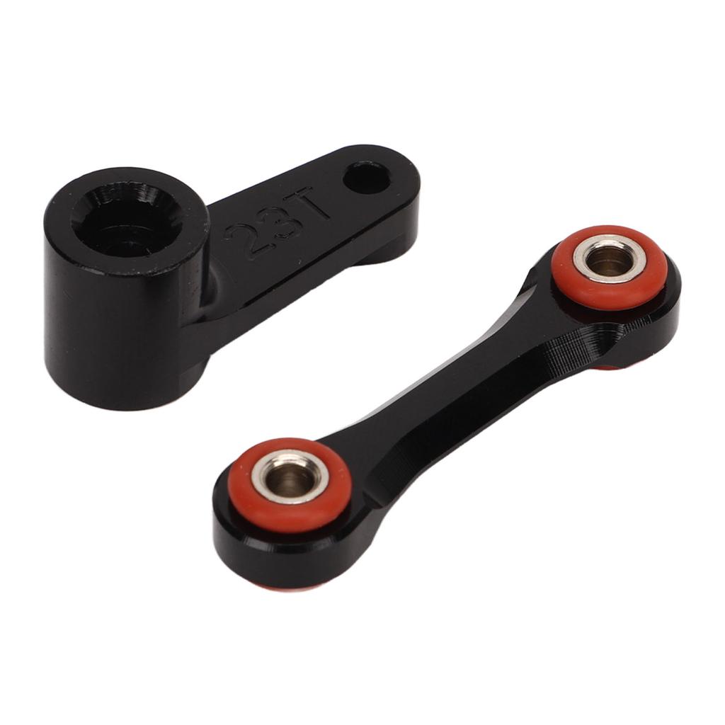 RC Servo Horns Set Aluminum Alloy Easy Replaceable 23T RC Servo Horns Steering Gear Rod for ARRMA