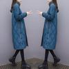 2023 Autumn/Winter Women's Mid-Length Korean Plus Size Lightweight Down Cotton Coat Jacket