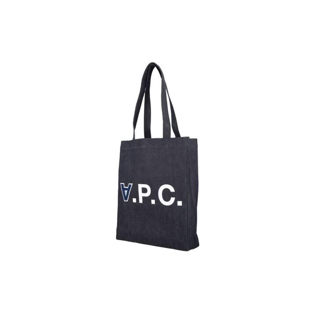 New A.P.C Cotton Tote Bag, Shopping Bag, Handbag Women's Indigo M61683COCSXIAI