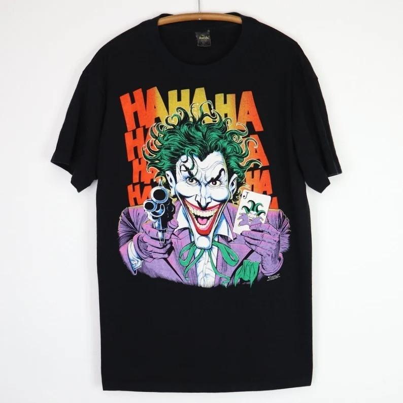 vintage 1989 Joker HaHaHa DC Comics Shirt Unisex T-Shirt XL