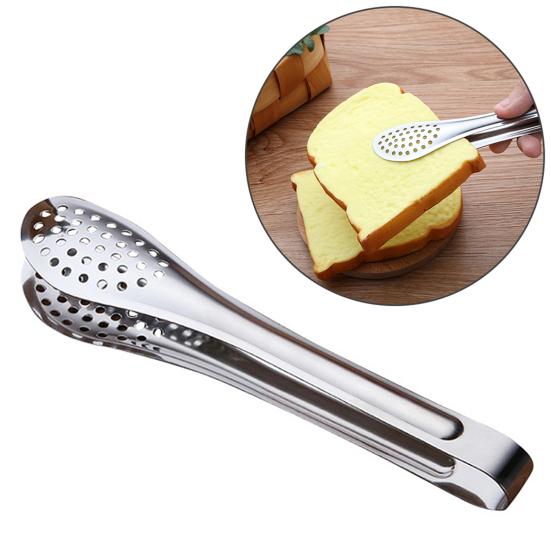 Food Clip Wear Resistant Rustless Stainless Steel Kitchen Utensils Clamp for Kitchen