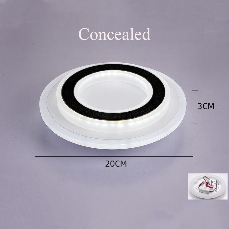 Современный светодиодный потолочный светильник, люстра, лампа для коридора, звезда, лампа для гостиной, спальни 15W Round Concealed белый