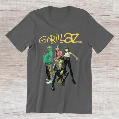 GORILLAZ Rock Hip Hop Virtuele Band op Ringgesponnen Katoen T-shirt Unisex T-shirt